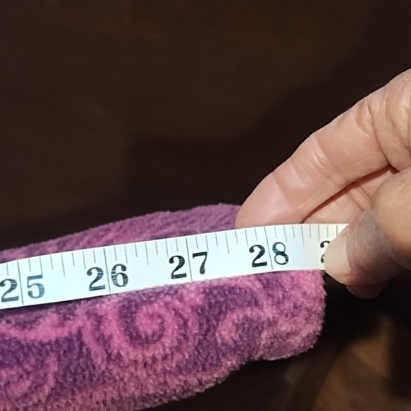 Dopamine Pink Purple Fuschia Paisley Full Zip  Fleece Jacket Womens XL Colorful - Picture 7 of 7